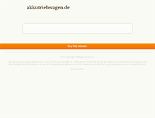 Tablet Screenshot of akkutriebwagen.de